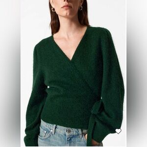 & Other Stories Mohair-Blend Knitted Wrap Cardigan